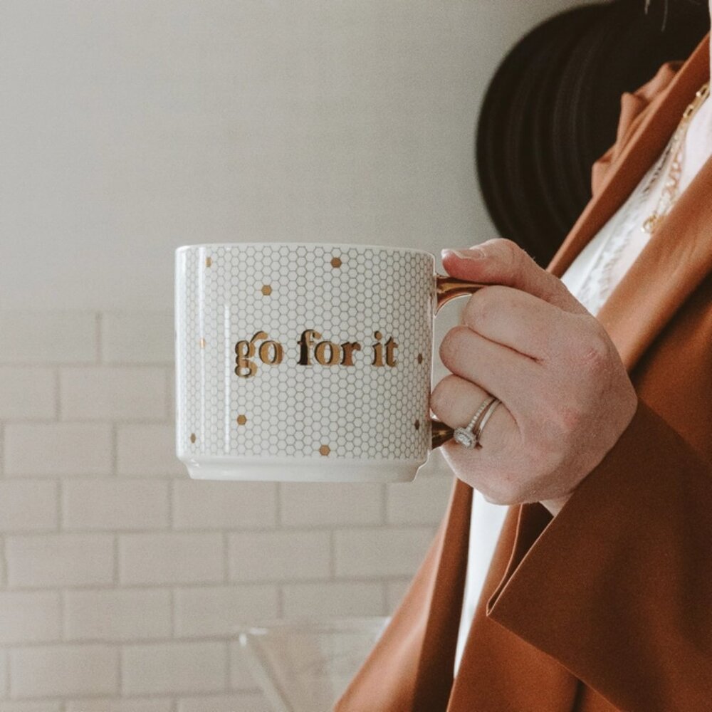 Go For It Gold Tile Mug